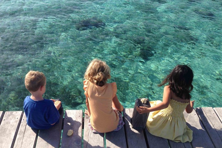 Admiring the scenery on Kanawa Island Photo by: Stuart McDonald