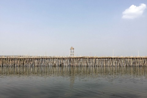 The bamboo bridge and Koh Pen
